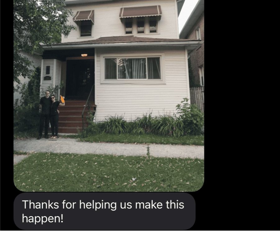 Student photo: thanks for helping us make this happen